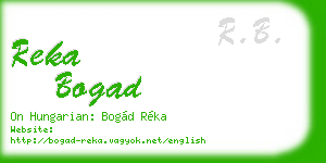 reka bogad business card